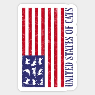 United States of Cats Sticker